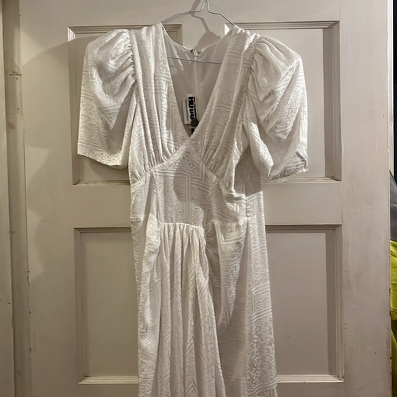 White Rotate Birger Christensen dress size 38 - Picture 2 of 7